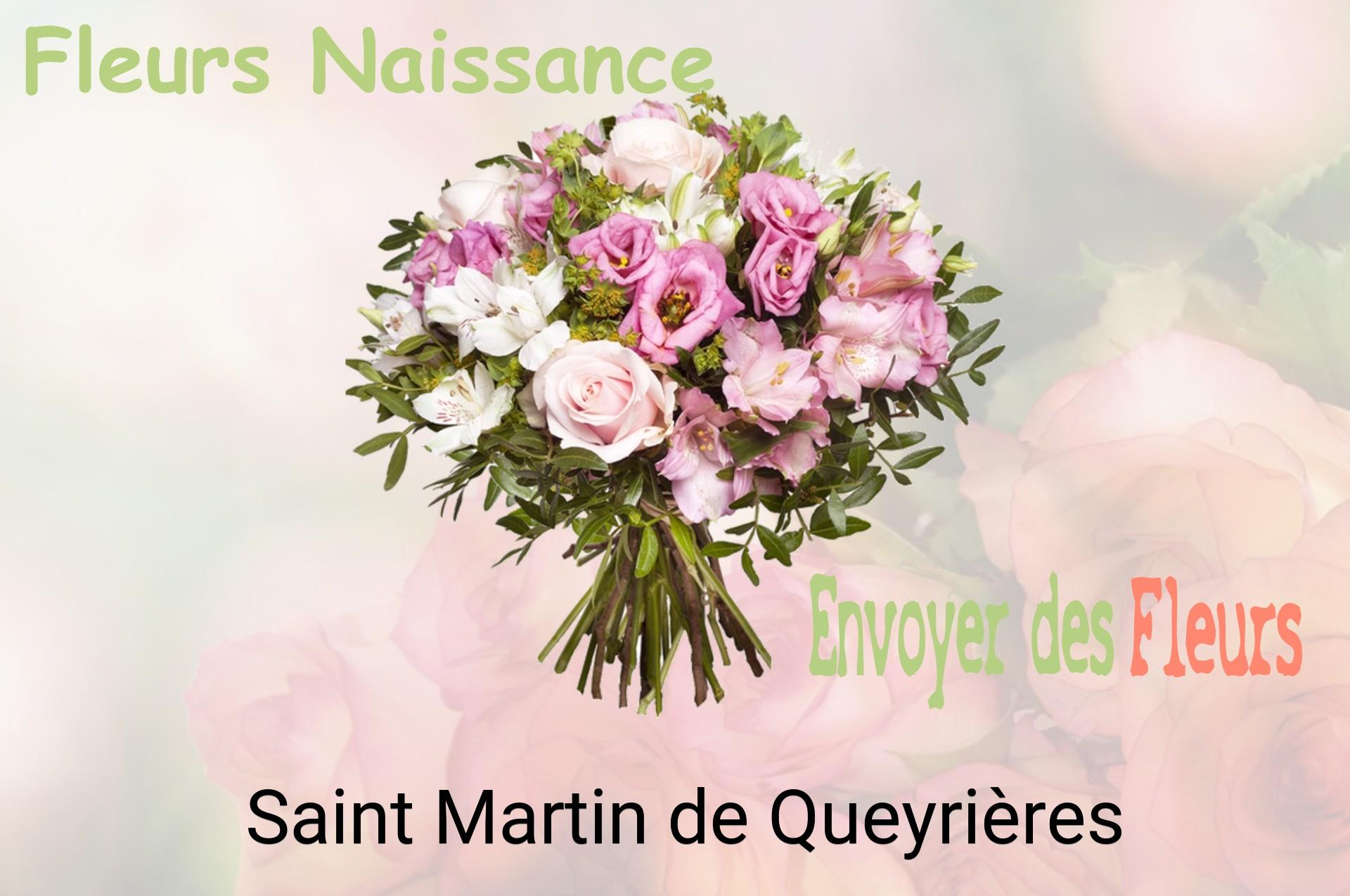 Bouquet de fleurs de naissance livré à Saint-Martin-de-Queyrières
